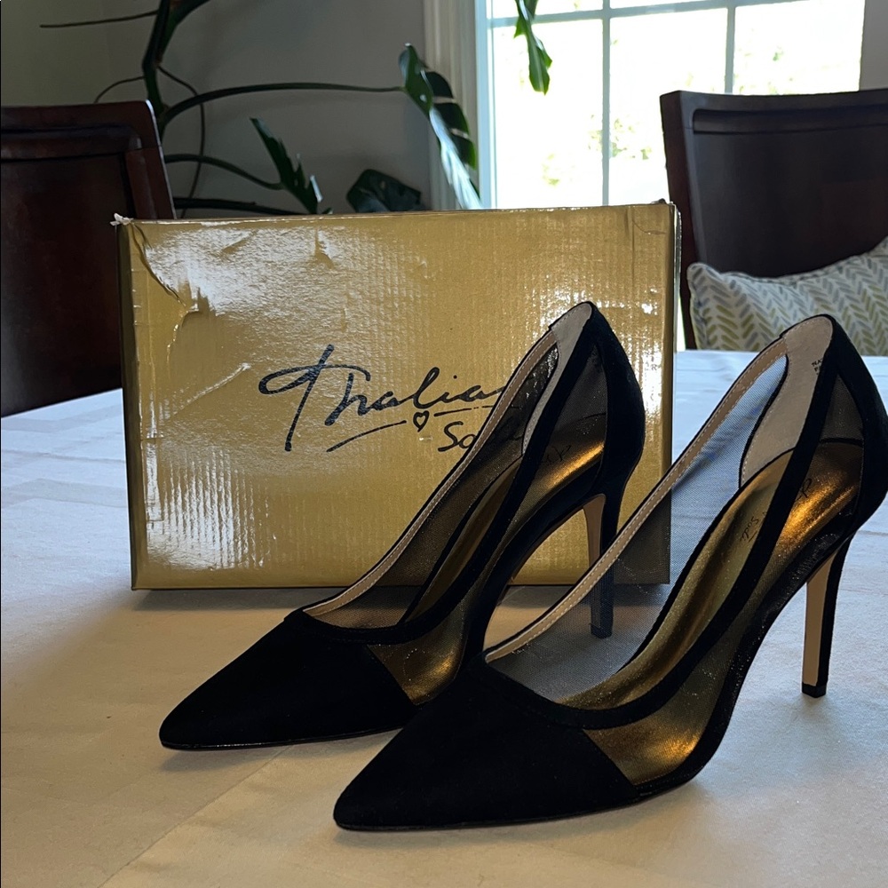 Thalia Sodi Classic Black Heels Size 9.5